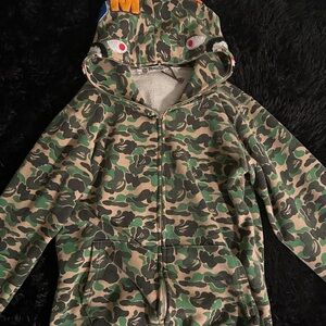Camouflage Full-Zip Hoodie